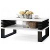 Konferenčný stolík Lamel Horizont biely/čierny