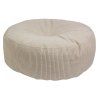 Okrúhla textilná pufa Rolly - béžová