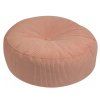 Okrúhla textilná pufa Rolly - lososová