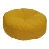 Okrúhla textilná pufa Rolly - horčicová