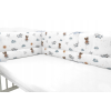 Mantinel do postieľky Exclusive 180x30 macko s lietadlom