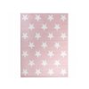Ružový detský koberec Pinky Stars 120x170