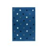 Mrákavo-modrý koberec Hviezdičky 120 x 70