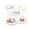 Detské samolepky na stenu Uniqe Clouds 100x60 cm