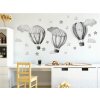 Detské samolepky na stenu Baloons Grey 100x90 cm