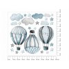 Detské samolepky na stenu Baloons Blue 100x90 cm