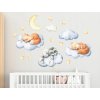 Detské samolepky na stenu Zvieratká v oblakoch