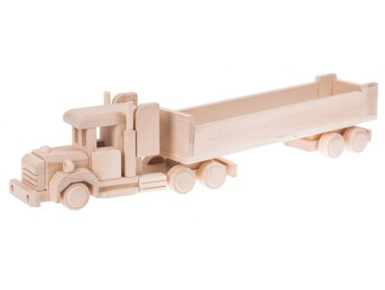 Eko drevená hračka Natural - kamión 46 cm