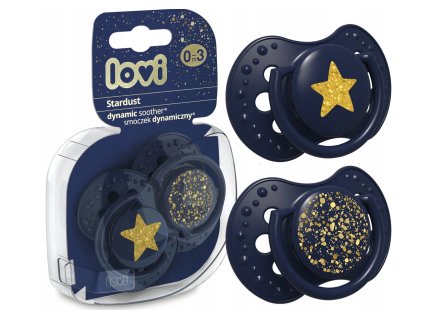 Dynamický cumlík Lovi Stardust 0-3m 2 ks