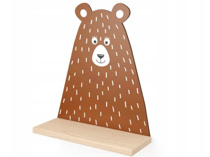 3989 polica do detskej izby simply medvedik hnedy