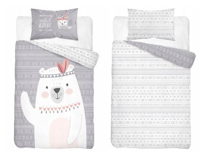 Bavlnené obliečky 120x90 Bear