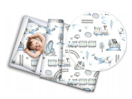 4277 detske obliecky 120x90 vlacik