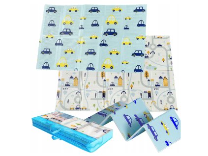 4331 skladacia podlozka na hranie roads 150x200 cm