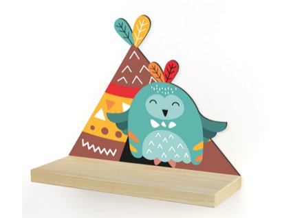 5033 drevena policka sova