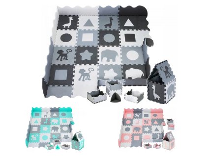 Penová podložka/ohrádka Puzzle 150 x 150 cm (Farba tyrkysová)