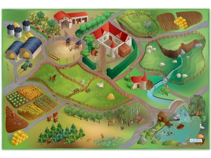 5291 koberec do detskej izby mesto 100x150