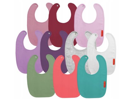 Bavlnený slinták/podbradník 10 ks dievčenské