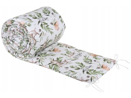 Mantinel do postieľky 360x30 Veverička, srnky