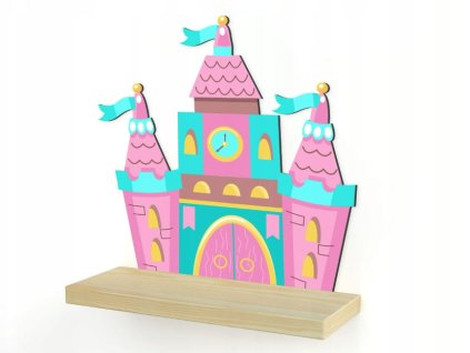 Drevená polička Palác