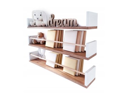 6521 4 policky do detskej izby scandi 3 ks