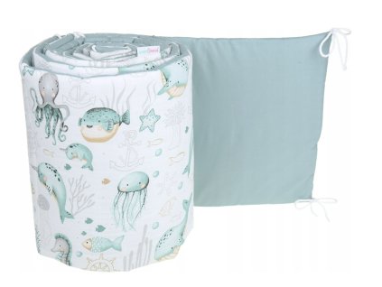 Obojstranný mantinel do postieľky 180x30 Morská škôlka