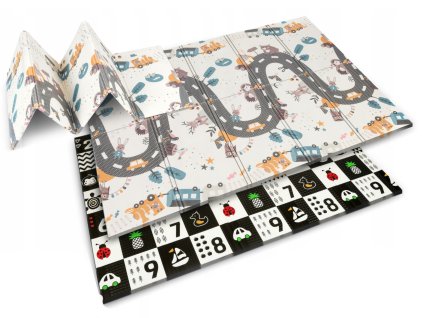 6663 skladacia podlozka pre deti abc roads 150x200 cm