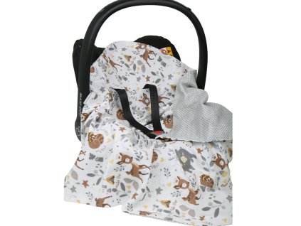 Mušelínová deka do autosedačky Baby 80x80 (Farba svetlobéžová)