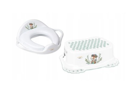 Detské sedadlo na WC + stupienok Tega Baby Líška