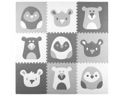 Edukačné penové puzzle Animals Faces 180 x 180