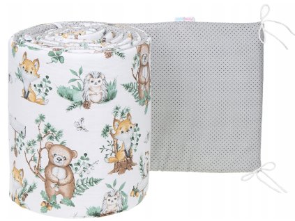 Mantinel do postieľky Baby 180x30 Aquarel Foxy