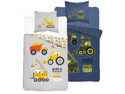 Svietiace detské obliečky 160x200 Construction