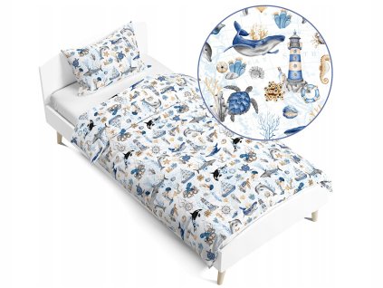 11853 detske obliecky 140x200 ocean world