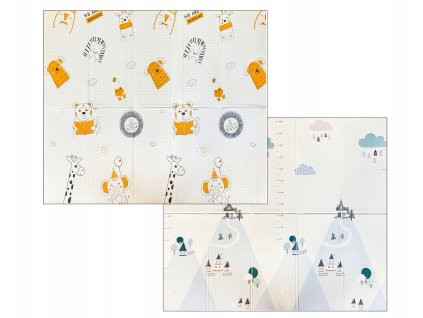 Skladacia penová podložka na hranie pre deti 200x180 BeFriend