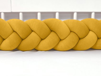 Mantinel do postieľky Vrkoč 200cm Velvet Handmade