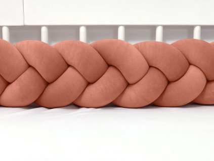 Mantinel do postieľky Vrkoč 200cm Velvet Handmade