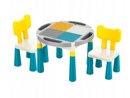 Modulárny stolík so stoličkami na Lego stavebnice