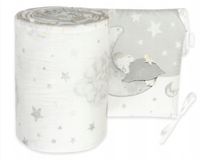 12207 mantinel do postielky 360x30 sivy mesiacik