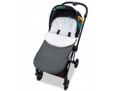 Prechodný fusak na jar/jeseň Minky 2v1 svetlo-šedý