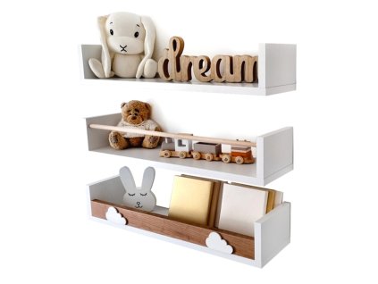 12369 policky do detskej izby 3 ks scandi cloud