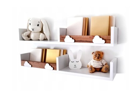 12378 policky do detskej izby 2 ks scandi cloud