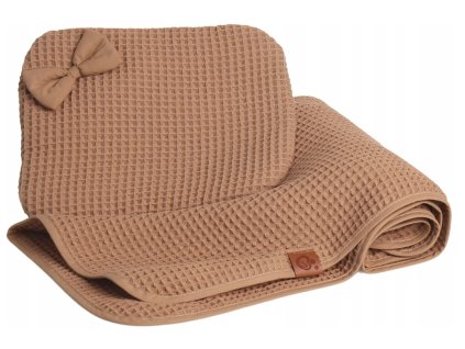 Detská bavlnená deka Wafle Baby (Farba sivá)
