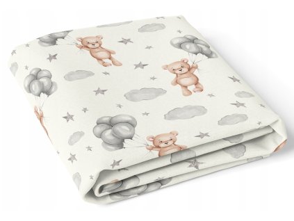 Farebná bavlnená plachta 120x60 Kraby (Farba zvieratká v autíčkach)