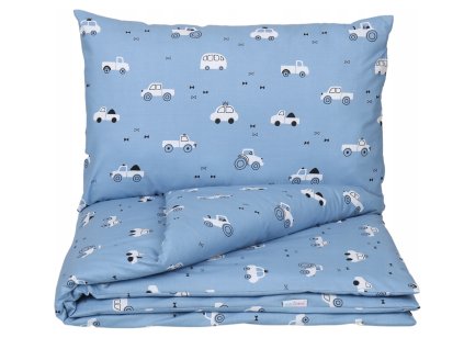 Detské obliečky 100x135 Modré autíčka