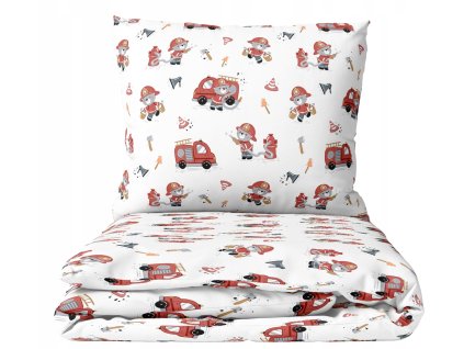 18455 detske obliecky 120x90 poziarnik macko