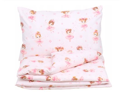 18968 detske obliecky 120x90 ruzove baletky