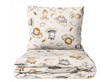 18971 detske obliecky 120x90 bezove zvieratka