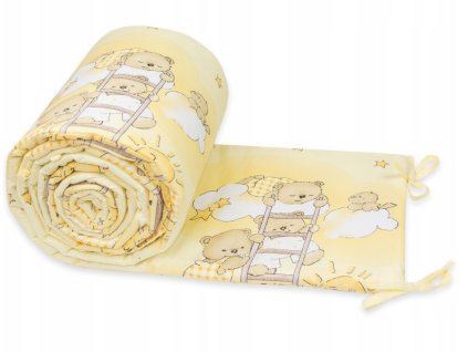 Mantinel do postieľky 360x30 Béžové medvedíky