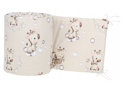 Mantinel do postieľky 360x30 Žirafa