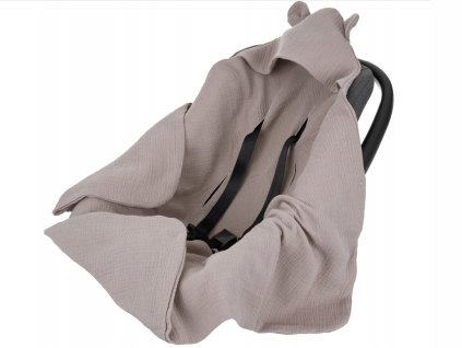 Mušelínová deka do autosedačky Pastel 80x80 (Farba zelená)