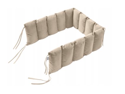 25367 bezovy jednofarebny mantinel do postielky modul velvet 180x25